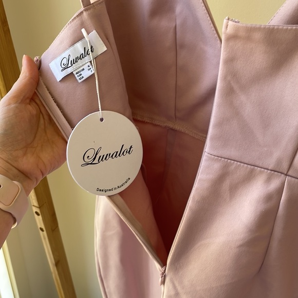 🎉HOST PICK🎉BNWT✨LUVALOT dusty pink mini dress - Picture 6 of 8